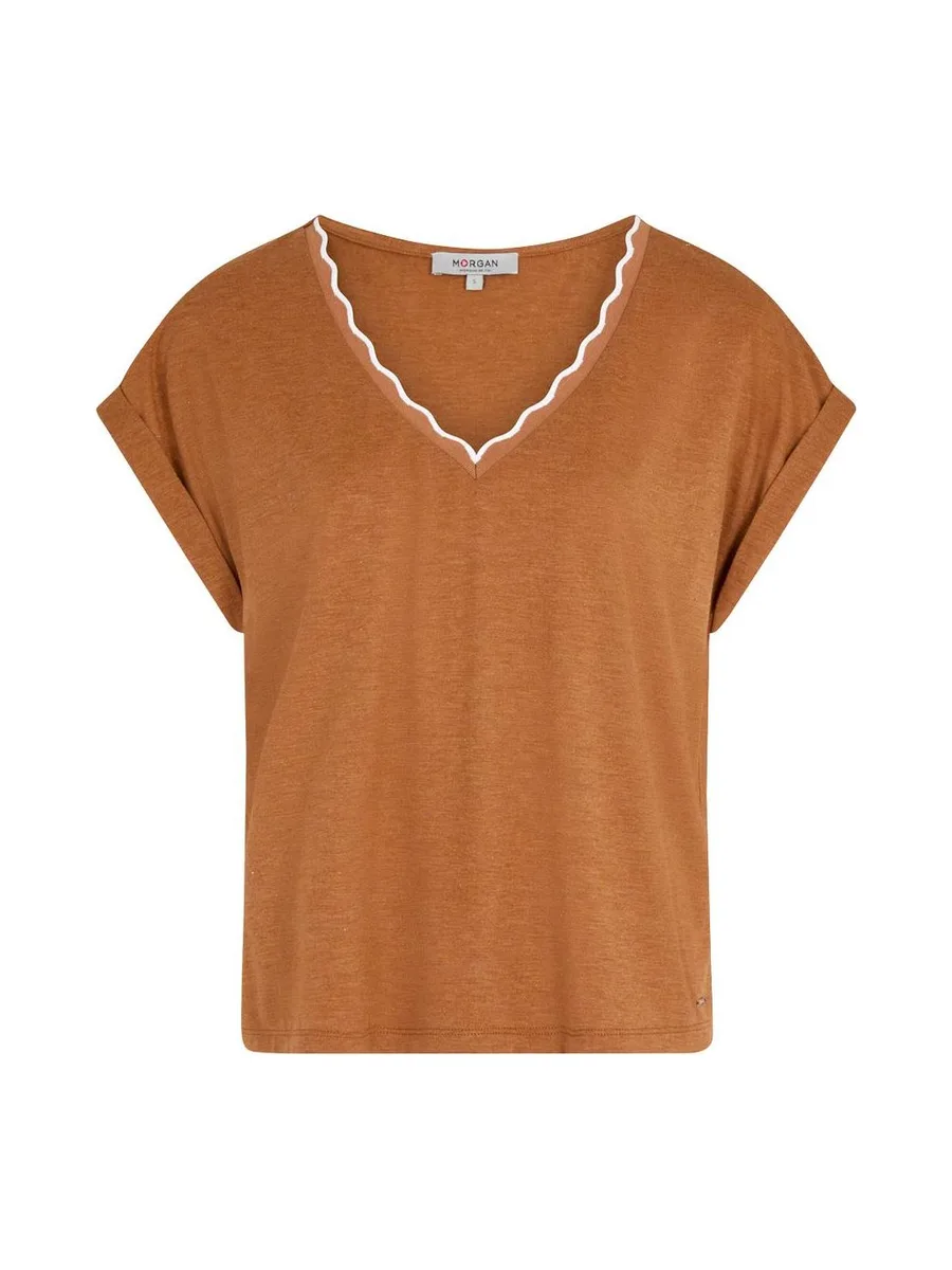 T-Shirt Orange Femme Morgan Fantaisie 3