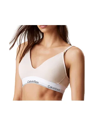 Soutien Gorge Beige Femme Calvin Klein Jeans Sandshell 1