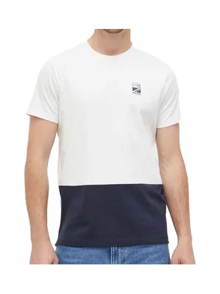 T-shirt Blanc/Marine Homme Pepe jeans Walter 1