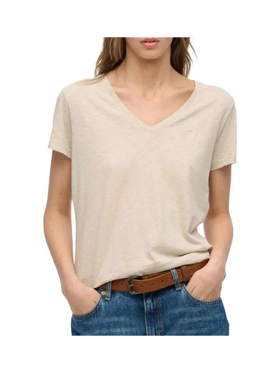 T-Shirt Beige Femme Superdry Studioss 2