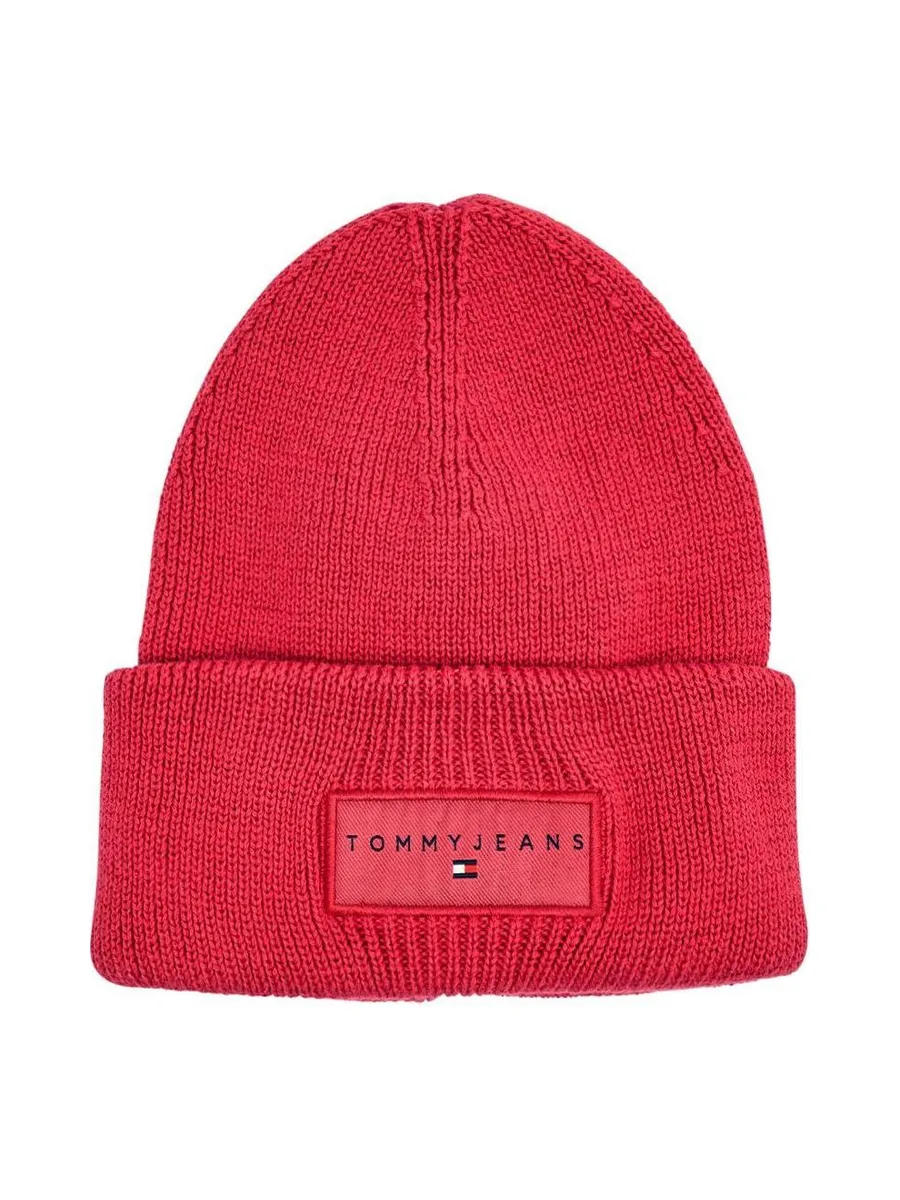 Bonnet Rose Femme Tommy Hilfiger Linear Beanie 2