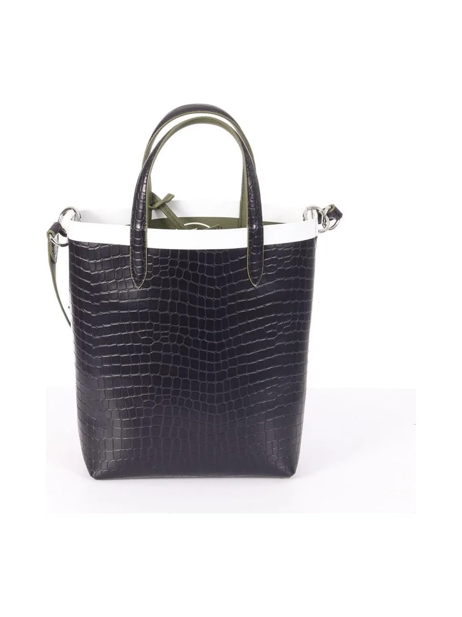 Sac à Main Marine/Kaki Femme Lacoste Croc 2