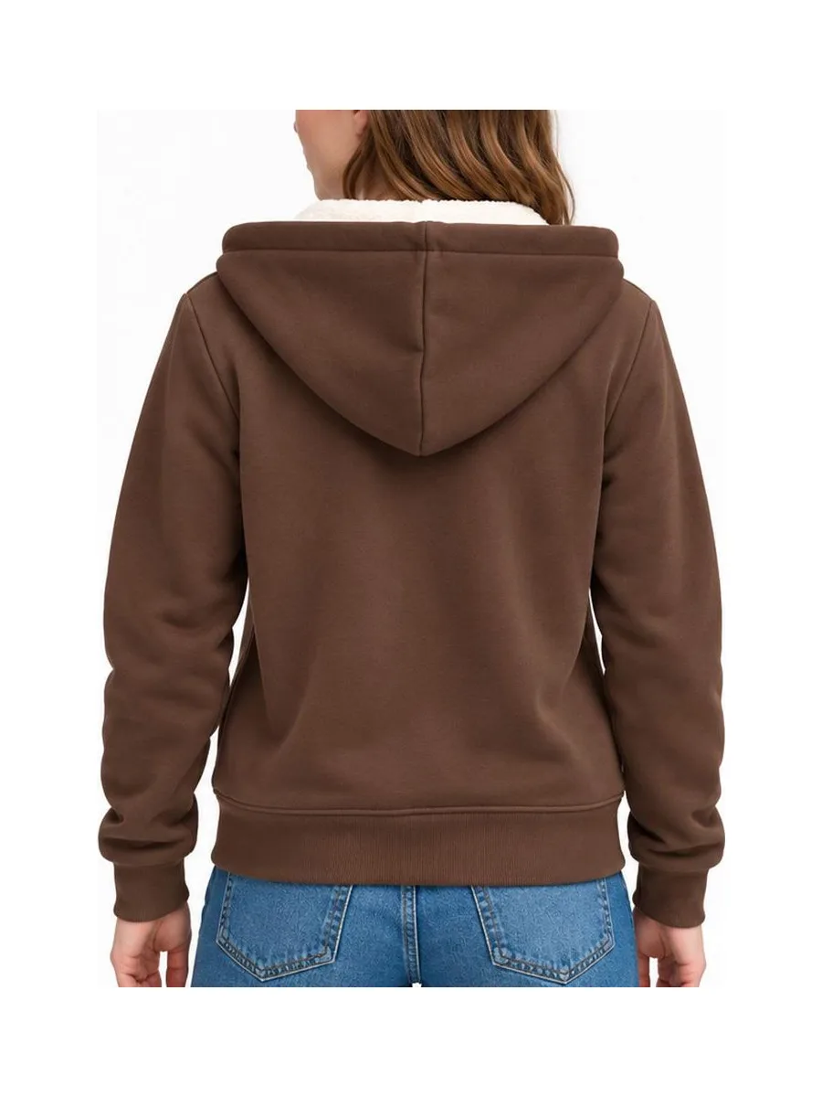 Sweat Marron Femme Superdry Signature 3