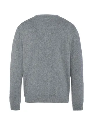 Pull Gris Homme Schott Basic Fin Ras 2
