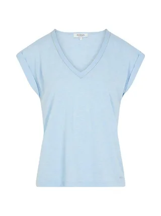 T-Shirt Bleu Clair Femme Morgan Fantaisie 2