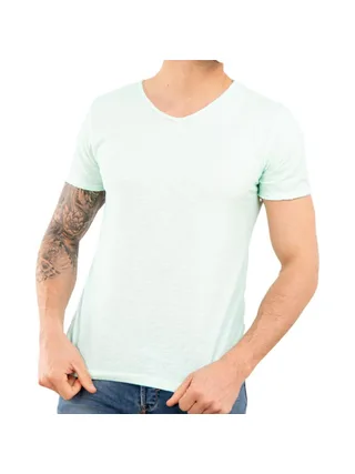 T-shirt Vert d'Eau Homme Paname Brothers Tom 1