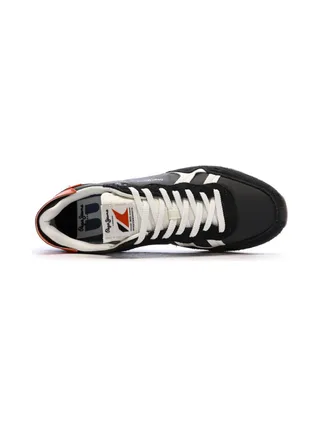 Baskets Noir/Rouge Homme Pepe jeans Brit Fly 4