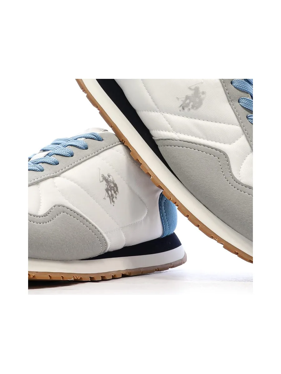 Baskets Blanches/Bleu/Gris Femme US Polo ASSN FS1 8