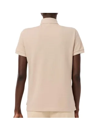 Polo Beige Femme Lacoste Regular Fit 2