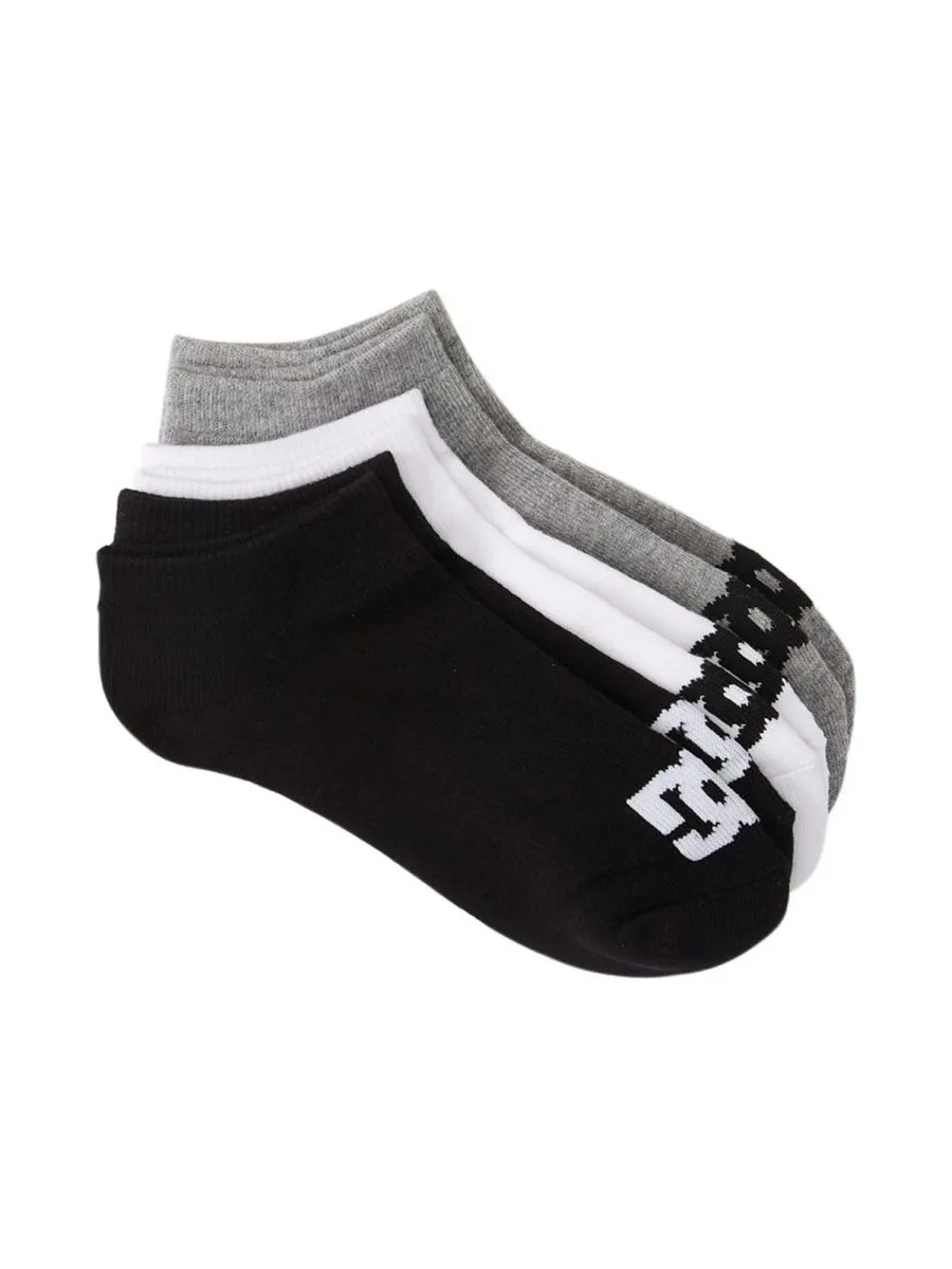 x3 Paires de Chaussettes Noires/Blanches/Grises Dc shoes ADYA 2