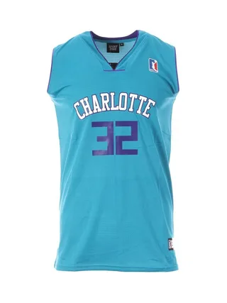 Charlotte 32 Maillot de basketball Bleu Homme Sport Zone 1