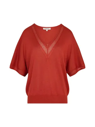 Pull Rouge Vif Femme Morgan MCHRIS 3