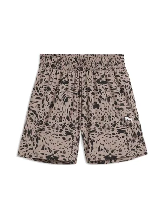 Short Beige/Noir Fille Puma Ess Graphic 1
