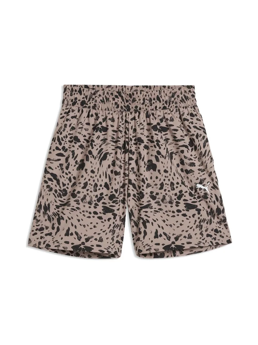 Short Beige/Noir Fille Puma Ess Graphic 2