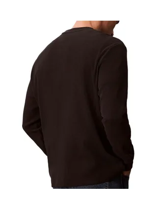 Sweat Noir Homme Calvin Klein Jeans Waffle Badge 2