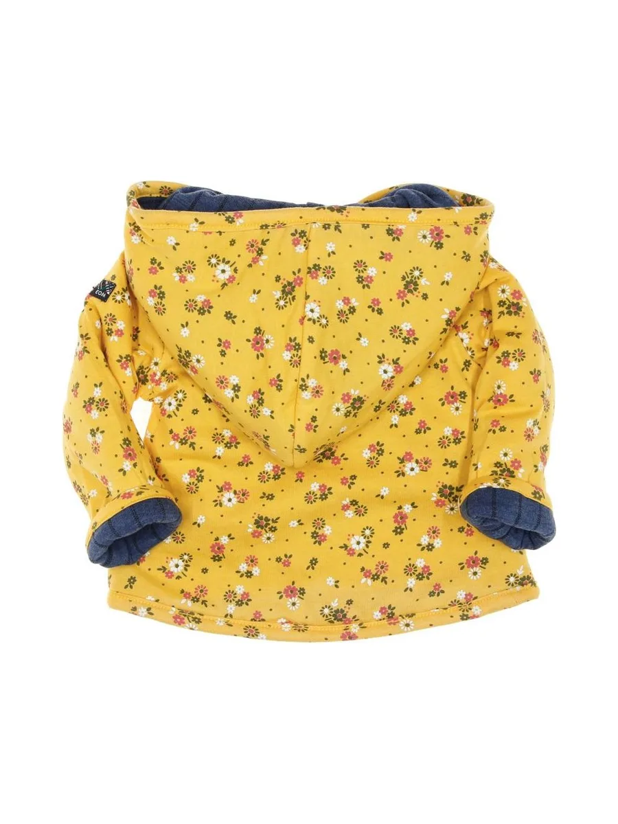Veste réversible Bleu/Jaune à fleurs Fille EOM Ezeima 5
