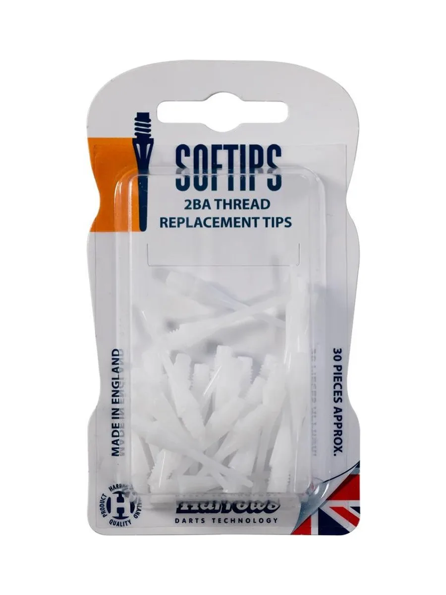 Pointes Plastiques Blanches Harrows Softips 2BA 2