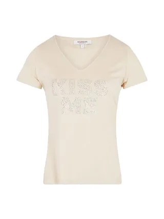 T-Shirt Beige Femme Morgan DBISOU 2