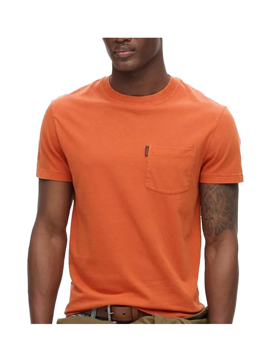 T-Shirt Orange Homme Superdry Essential 1