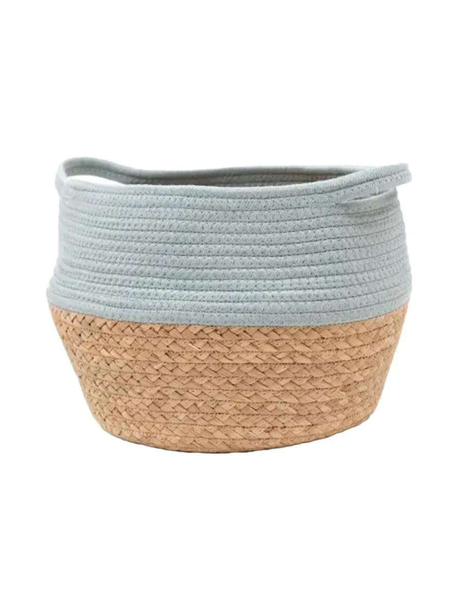 Panier Turquoise/Paille Atmosphera Céladon 2