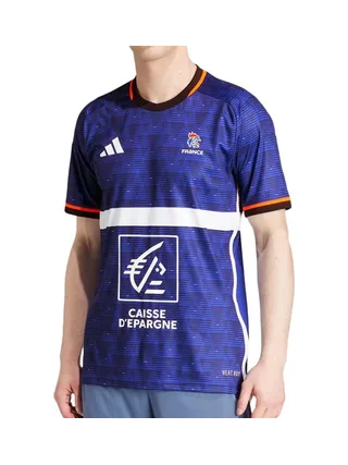 Maillot Equipe de France Handball Bleu Homme Adidas 2024 1