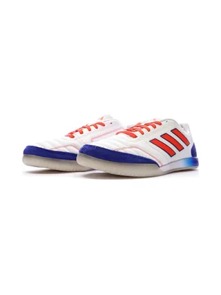 Chaussures de Futsal Blanches/Bleu Homme Adidas Sala 6