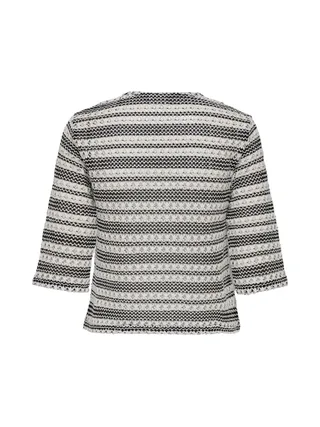 T-shirt en Maille Noir/Blanc Femme JDY Elly 2