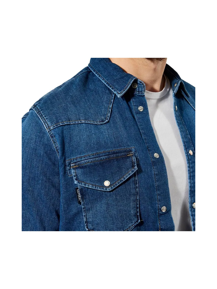 Chemise Bleu Moyen Homme Kaporal DIEGO 4