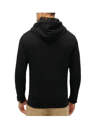 Sweat à Capuche Noir Homme Superdry Plain Hood 3