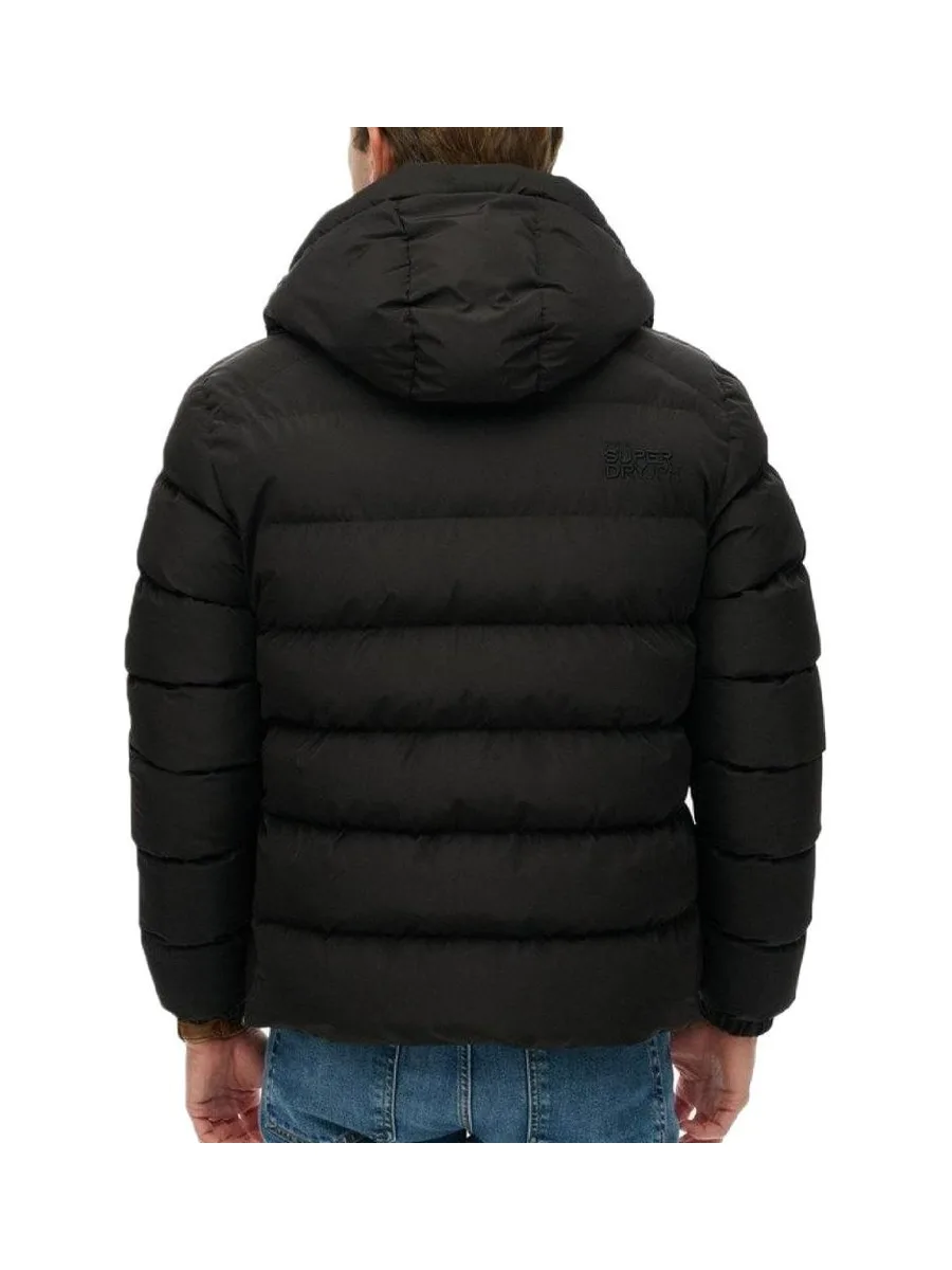 Doudoune Noire Mat Homme Superdry Hooded 3