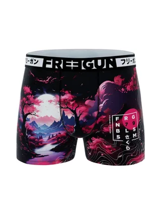 Boxer Noir/Rose Garçon Freegun Cerisier 1