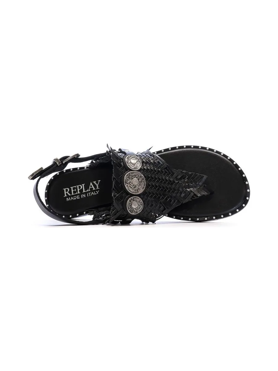 Sandales Noir Femme Replay Nairobi Thong 5