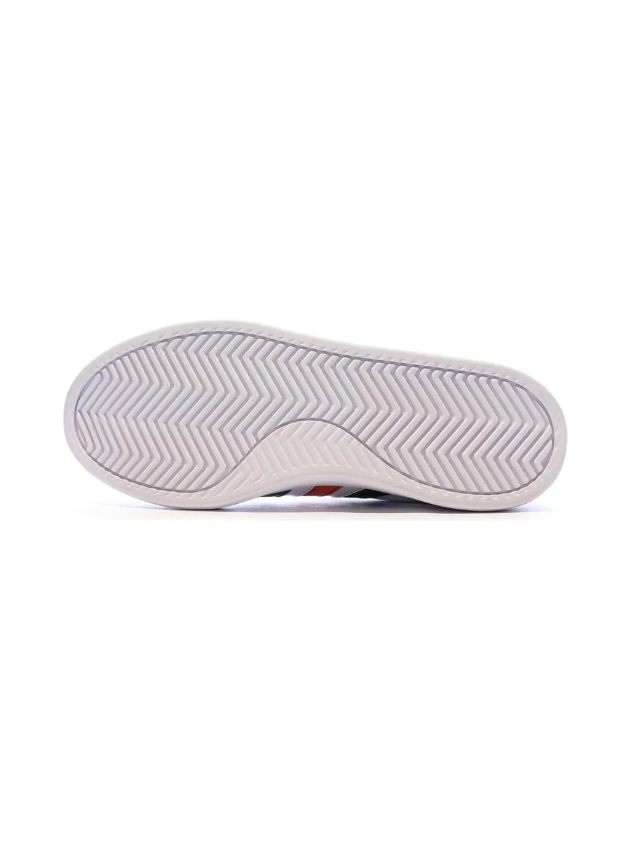 Baskets Blanc/Noir/Rouge Homme Adidas Grand Court 2.0 5