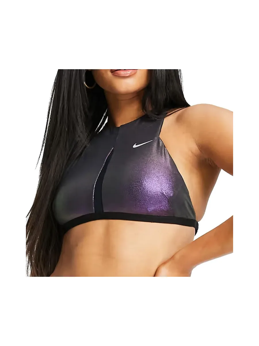 Haut de maillot de bain Noir Femme Nike NESSA 2