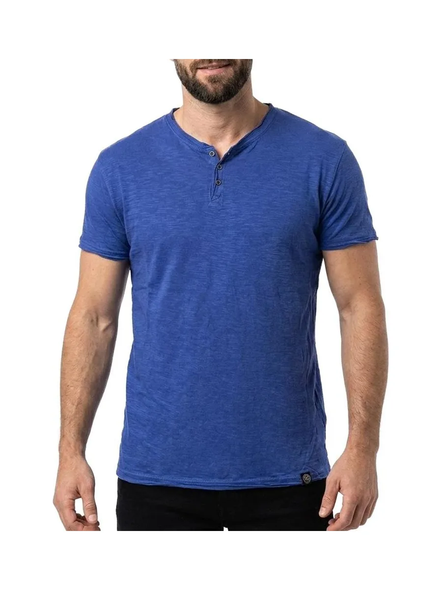 T-shirt Bleu Royale Homme Paname Brothers TAZIO 1