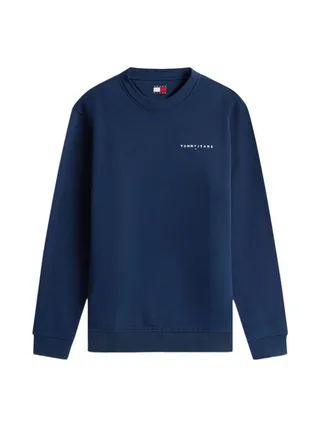 Sweat Marine Homme Tommy Hilfiger Linear Crew 2