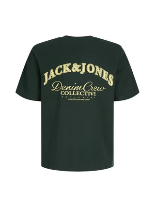 T-Shirt Vert Foncé Garçon Jack & Jones Brandes 2