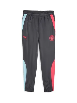 Manchester City Pantalon de foot Noir Homme Puma Prematch Woven 1