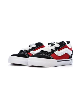 Baskets Noir/Rouge Enfant Vans Knu Skool Elastic 6