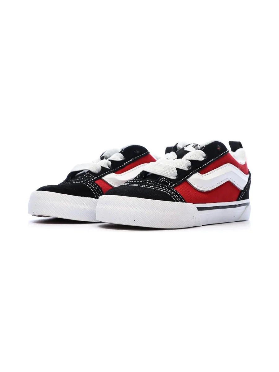 Baskets Noir/Rouge Enfant Vans Knu Skool Elastic 6