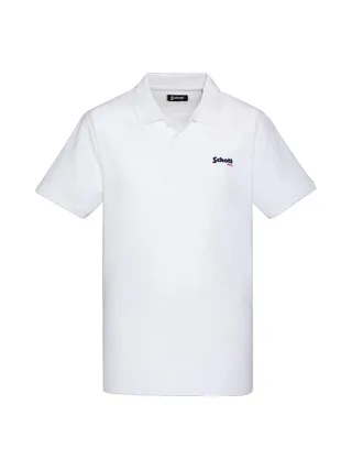 Polo Blanc Homme Schott PS0022 1