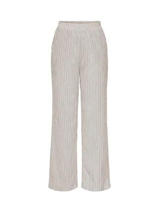 Pantalon Blanc/Marron Femme JDY Ocean 1