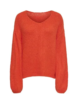 Pull Orange Femme JDY Dinea 1