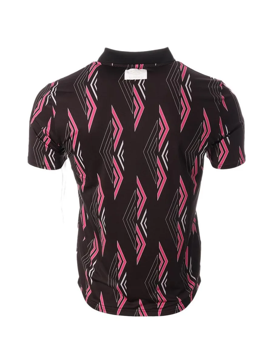 Polo Noir/Rose Homme Umbro King Polo 3