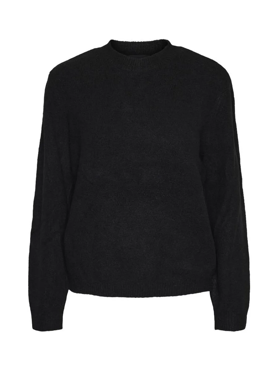 Pull Noir Femme Pieces Emma 2