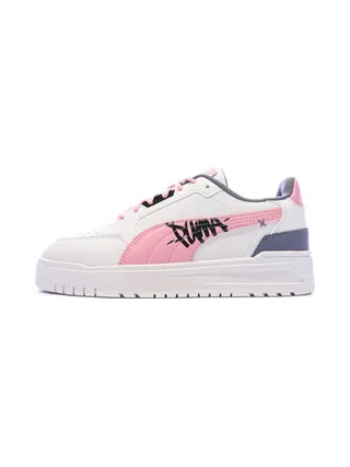 Baskets Blanc/Mauve/Rose Fille Puma Shuffle Downtown 1