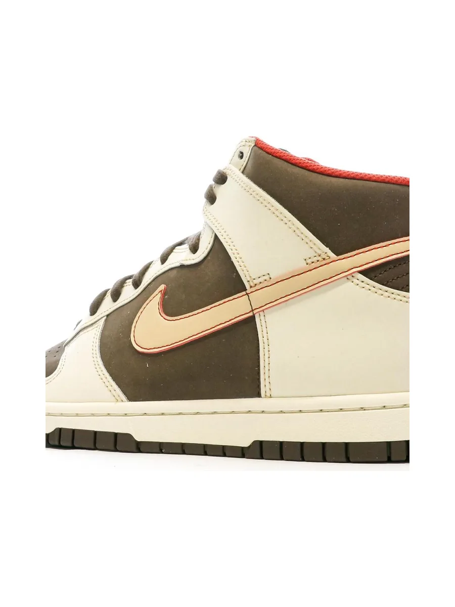 Baskets Écru/Marron Homme Nike Dunk High Retro 8