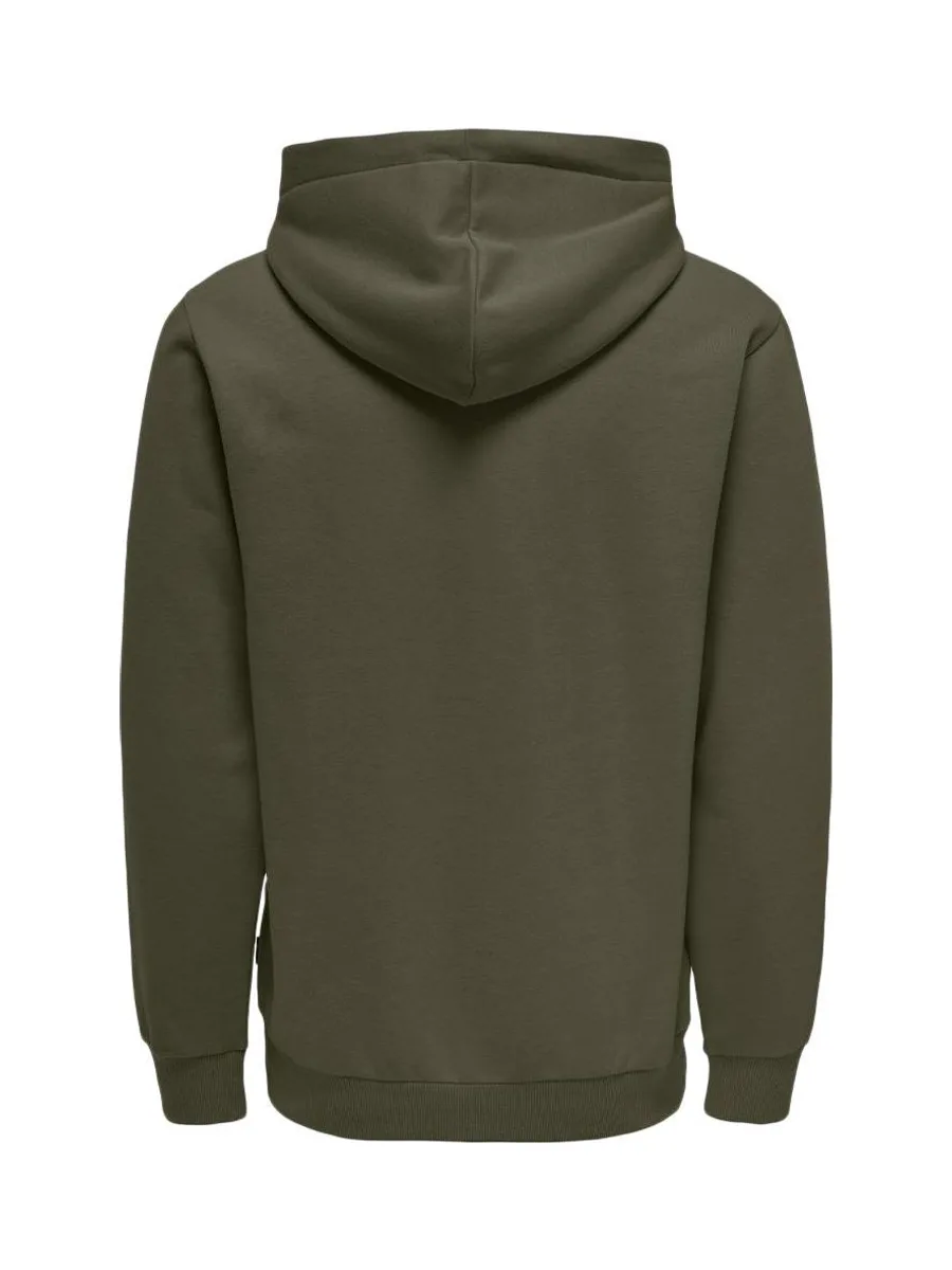 Sweat à Capuche Marron Homme Only & Sons Ceres 4