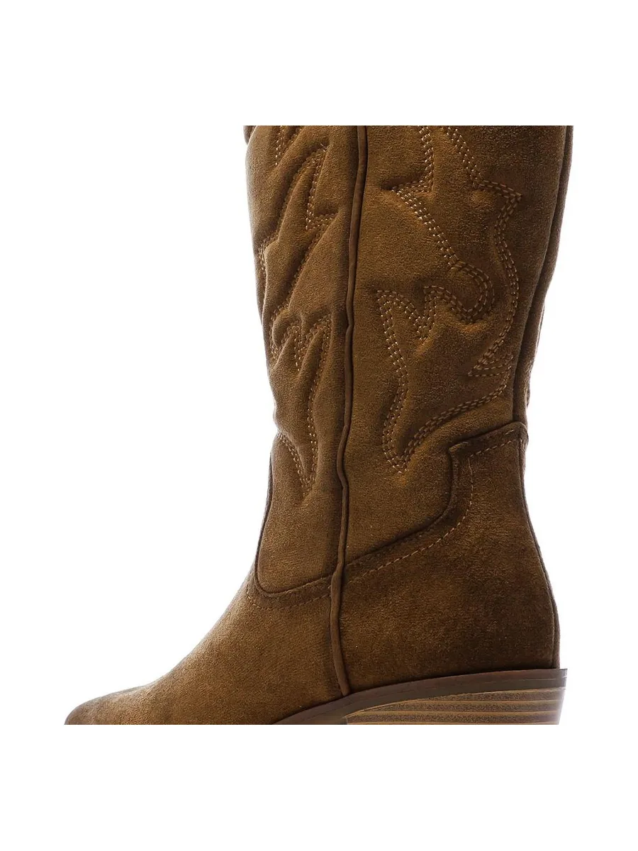 Santiags Hautes Camel Femme Xti 144308-CAM 7
