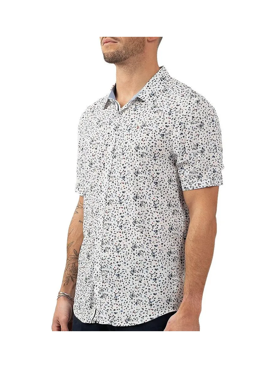 Chemise Imprimé Blanche Homme Sun Valley SUVI 2